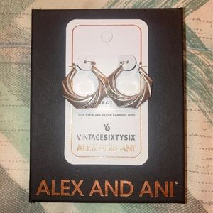 alex and ani silver earrings